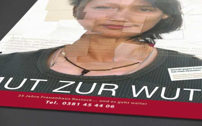 Plakatmoiv 25 Jahre Frauenhaus Rostock